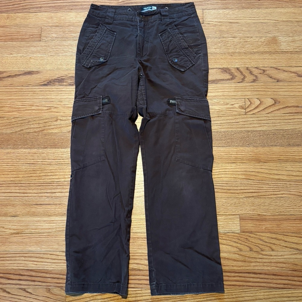 Vintage Y2K Burton Ronin Cargo Pants Men's 28 Newsprint Lining Double Patch